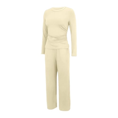 Survêtement femme pantalon large à poche et t-shirt fluide respirant