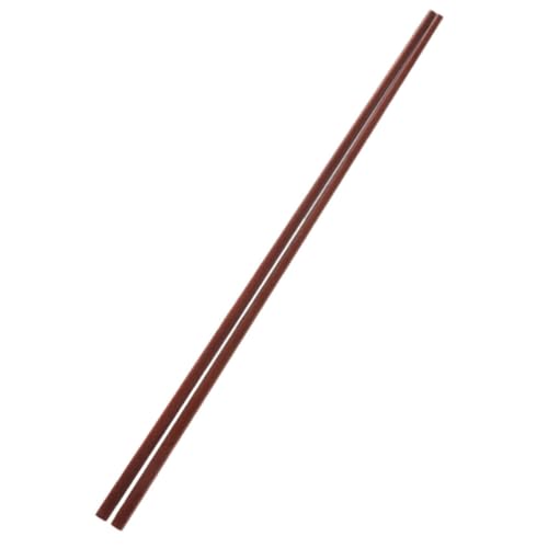 Hoement Palillos Extralargos de Madera de Red Sandalwood 32 CM para Olla Caliente Freír y Cocinar Palillos Chinos Largos de Cocina para Barbacoa y Guisos