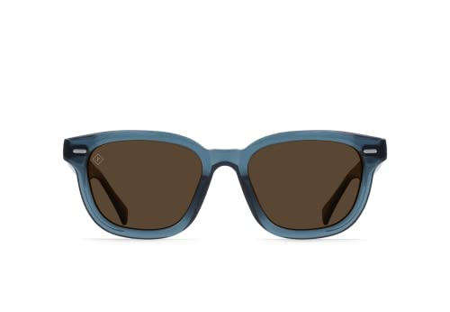 Image of RAEN D Myles D Unisex Classic Square Sunglasses UV Protection - Absinthe /Vibrant Brown Polarized Lens (Size 50 MM)
