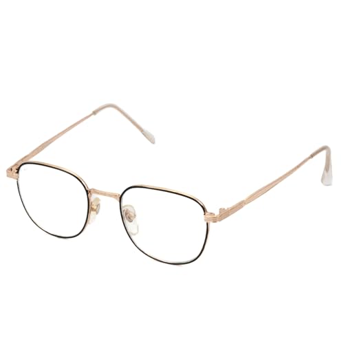 KISS BREAKING BAD Eyeglasses Men Women Celebrity – Slim Metal Frame with Engraved Details – Clear or Blue Light Filter Lenses