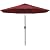 ABCCANOPY 10FT Patio Umbrella, Outdoor Waterproof Table Umbrella with Push Button Tilt and Crank, 8 Ribs UV Protection Pool Umbrella for Garden, Lawn, Deck & Backyard (Burgundy)