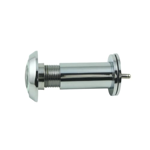FENG GUO Silver Tone Metal 220 Degree Angle Door Viewer Peephole w Cover 35-55mm miniatura 5