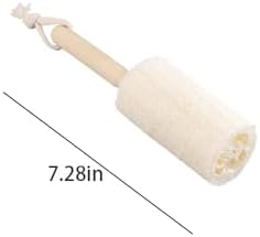 Natural Loofah Kitchen Brush with Wooden Handle, Eco-Friendly Dish Scrubber, Gentle Cleaning Brush for Pots, Pans, Cups, Non-Scratch Kitchen Cleaning Tool, Sustainable Kitchenware image 4