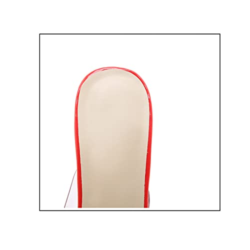 16CM/6.30IN Women's Personality Cross Buckle Ankle Strap Heels Peep Toe Buckle Straps High Heels One Word Belt Sandals Court Shoes Pole Dancer Stripper Party3