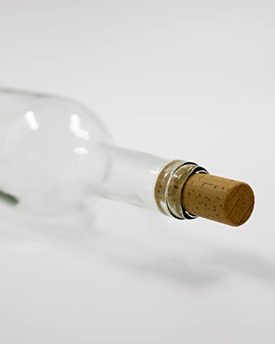 WYSKONT Bouteille 750ml Bordeaux 24 pièces avec bouchon - Bouteilles de vin vide pour brasserie à la maison - Boîte de rangement pour boissons - Décoration de service - En verre transparent – vue 7