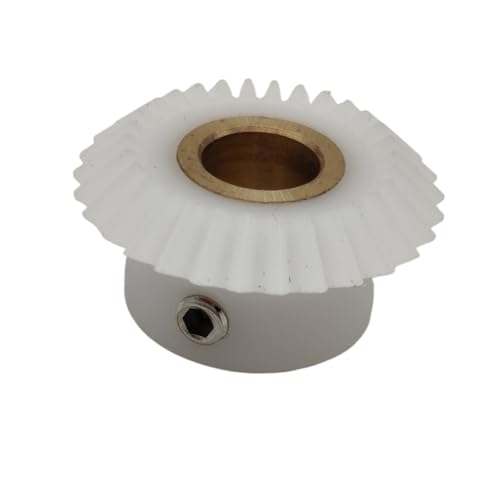 Cylindrical Drive 1pcs 1M 20T 90 Degree POM Nylon Bevel Gear 1:1 Transmission 1 Module 20 Teeth Pinions Conical Bevel Gear Rack Machinery(5MM BORE)