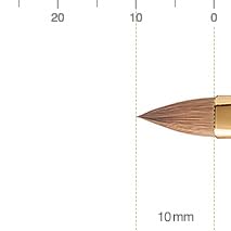 BISYODO Short Series Lip Brush - Round Flat Type