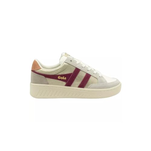 Gola Women's Superslam Blaze Sneaker, Gold/Cerise/Terracotta, 6 UK