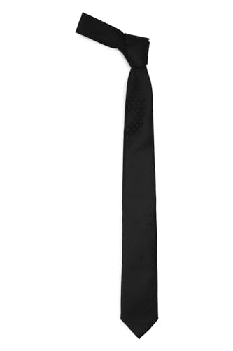 Image of Louis Philippe Men Black Textured Tie