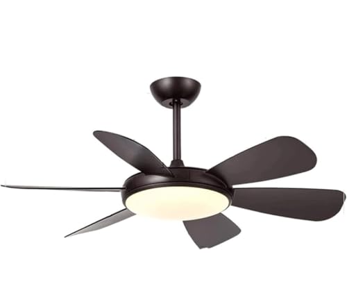 MCLIUJIA Ventiladores para El Techo con Lámpara Ventilador De Techo con Luz De 6 Velocidades, Ventilador De Techo con 6 Aspas, Lámpara De Araña para Sala De Estar Y Dormitorio(52 Inch)