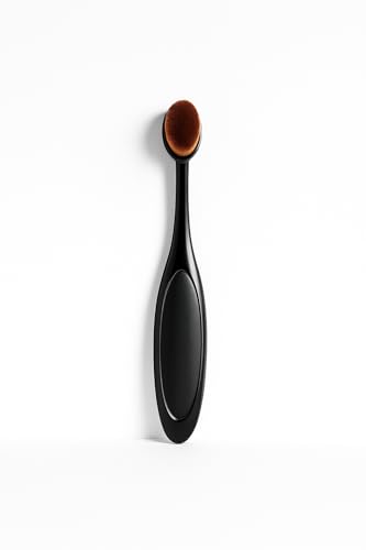 Image of Sedell Paris SilkGlide Tooth-Type Makeup Blending Brush - Ergonomic Oval Design for Effortless Buffing and Smooth, Airbrushed Coverage
