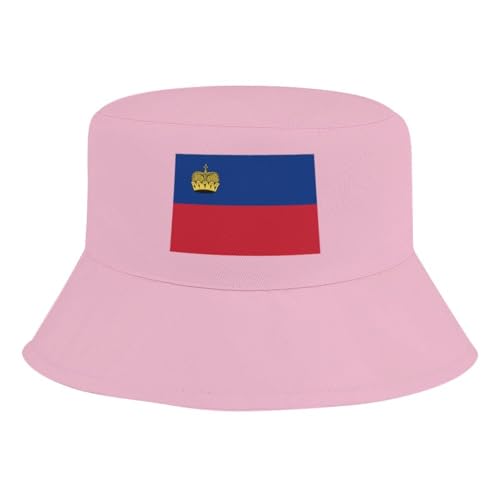 Kids Bucket Hat for Girls & Boys, Liechtenstein Flag Pattern Bucket Hat for Girls Boys,Fun & Cool Fun Outdoor Vacation