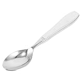 BESTYASH Adaptive Spoon Set for Elderly Disabled Weighted Stainless Steel Cutlery Ergonomic Anti-Shake Spoons for Tremor Support Rehabilitation Dining