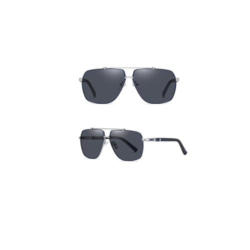 Polarized Sunglasses for Men & Women – 2-Pack UV400 Protection Aviator Shades, Lightweight Metal Frame Driving Glasses, Stylish Outdoor Eyewear4