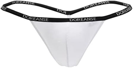 Navy Ribbed Modal T-thong by Doreanse