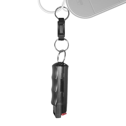 キーホルダーに簡単に取り付け可能なコンパクトサイズのペッパースプレー - 強力なクイックリリース機能 - 安全小型ペッパースプレーキーホルダー | アウトドア・キャンパス・夜間・通勤・ランニング・ハイキング・ウォーキング・旅行に