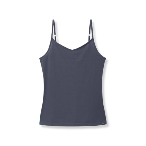 IBEX Essentials Merino Wool Camisole for Women | Lightweight Camisole Undershirt | Moisture Wicking Workout Cami Tank Top for Hiking, Running, Travel & Daily Wear | Anthracite (Large)