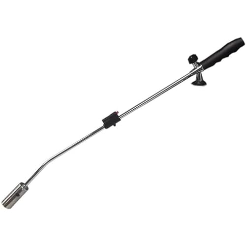 Dapetz ® Bruciatore per erbacce alimentato a gas, con accensione automatica, bruciatore per erbacce a gas, con lanciafiamma regolabile, per piante e muschi, 80 cm