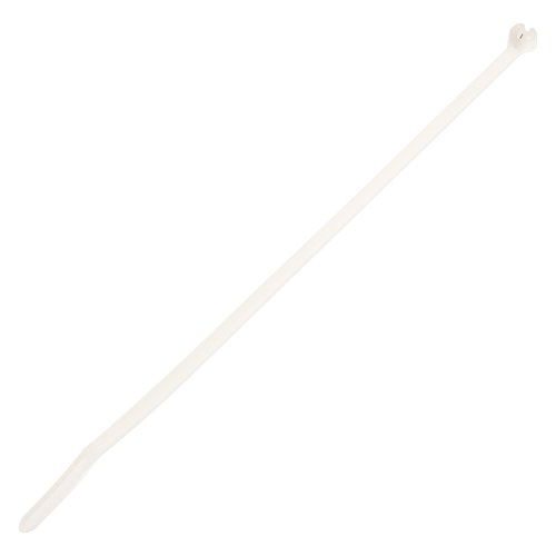 Best Cyber Monday 🔥 Panduit BT3S-M Cable Tie, Metal Barb, Standard, Nylon 6.6, Nylon 6.6, 12.0-Inch Length, Natural (1,000-Pack)