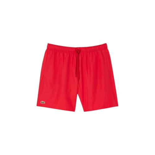 Image of Lacoste Men's Mid Length Monochrome Swim Trunks