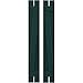 Ekena Millwork ARW102SB207X71FGH Americraft Two 2 Exterior Real Wood Spaced Board-n-Batten Shutters w/Z-Bar (Per Pair), 7 1/2"W x 71"H, Thermal Green