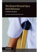 THE ONTARIO PERSONAL INJURY DESK REFERENCE: A PLAINTIFF'S HANDBOOK 1772552232 Book Cover