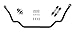 Scott Drake Front Sway Bar (1" Diameter), Compatible with 1964-1966 Ford Mustang, Model S1MS-5482-A
