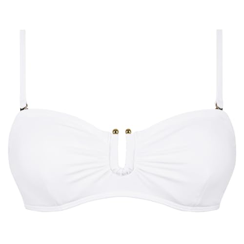 Hilor Women's Underwire Bikini Tops A-C Cup Push Up Supportive Swimsuit Top Bandeau Bathing Suit Swim Tops3