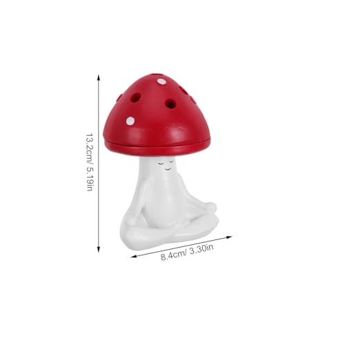 Brûleur de parfum champignon en résine sculptée main, diffuseur artistique
