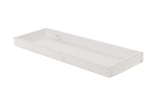 Holztablett/Dekotablett/Vintage Look/weiß / 42 x 14 x 3 cm Cover