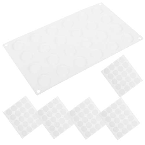 PLAFOPE Molde de Silicona para de Cera Redondos con Cinta Adhesiva Doble Cara para Decoración de Scrapbooking y Manualidades DIY
