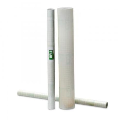 Lot de 4 Rouleau couvre-livre adhésif repositionnable 60µ, 33cm x 10m