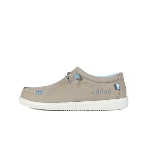 WALK IN PITAS | WP150 WINDOVER | Mocasines de Hombre | Náuticos Casual | Zapatillas de Verano | Zapatos de Hombre Casuales y Cómodos | Zapatos de PITAS para Hombre | Color Earth