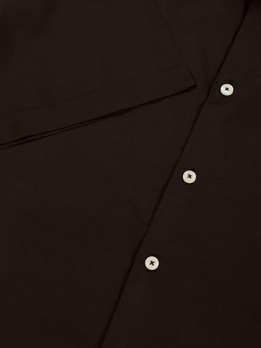 Image of Thomas Scott Men Half Sleeves Camp Collar Oversize Fit Solid Casual Shirt