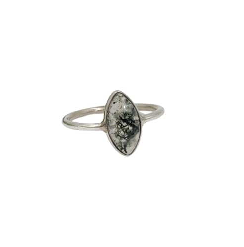 Oeil de tigre naturel Marquise forme marron pierre précieuse 925 en argent Sterling fait à la main femmes Petite bague bijoux (Tiger eye)