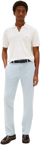 Tommy Hilfiger Herren Chino Hose Core Denton Essential Twill Straight Fit, Blau (Blue Cloud), 28W/36L – Ansicht 3