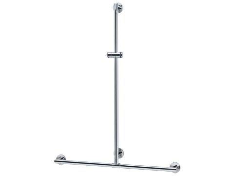 Keuco 34914171111 Duschhandlauf Plan Care 1182 x 1263 mm, frei positionierbar, silber-eloxiert / verchromt