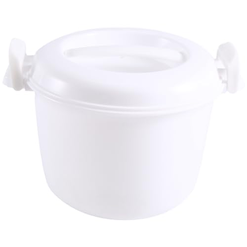 Kueohse Microondas Arrocera Multifunción Recipiente de Almuerzo Utensilios de Cocina Microondas para Hornos Microondas 17,5 X 21 X 14 Cm