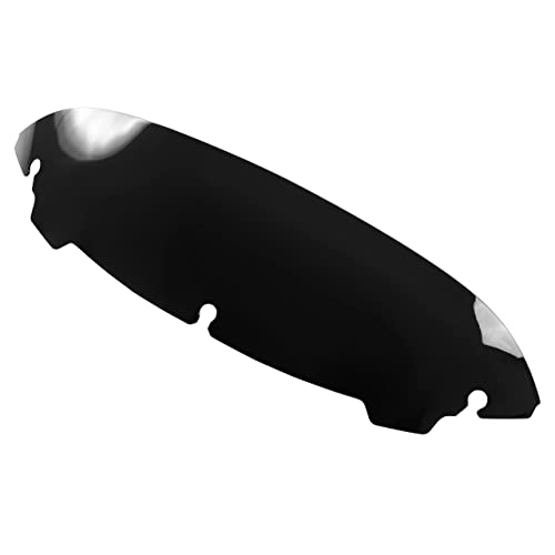 Image of Black 4.5 inch Wave Windshield Windscreen Wind Splitter Compatible for 14-24 Harley Davidson Touring Street Glide /Electra Glide /Ultra Limited /Tri Glide FLHT FLHX FLHXS FLHTK 2014-2024