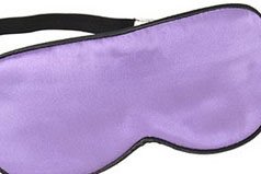 Zachte zijden slaapoogmasker elastische oogschaduw oogmasker voor reizen en dutjes, lila - Image 3