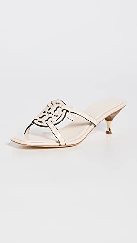 Tory Burch Women's Geo Bombe Miller Low Heel Sandals 55Mm, Light Cream, Off White, 8 Medium Us #TOP1