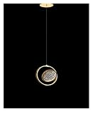 Golden Minimalist LED Long Staircase Chandelier Villa Living Loft Lamp