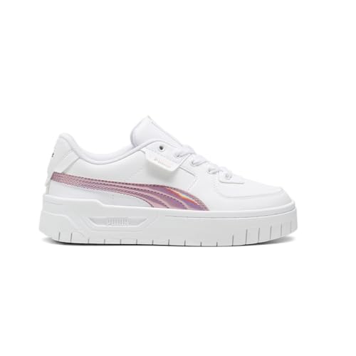 PUMA Kids Girls Cali Dream Iridescent Lace Up Sneakers Shoes Casual - White - Size 6 M