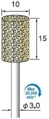 Argo File Felt Buffing Hard with Shaft, Diameter 0.4 x 0.6 inches (10 x 15 mm), Diameter 0.1 inches (3.0 mm), FB225