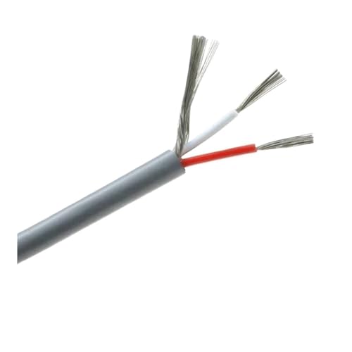 Câble audio blindé UL2547 18AWG gris fil de commande 2 conducteurs 5m - 2