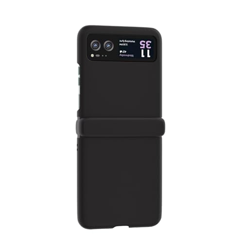 Custodia a libro per cellulare compatibile con Motorola Razr 40, protezione con cerniera, antiurto, antigraffio, custodia protettiva sottile, ultra sottile, paraurti rigido in policarbonato