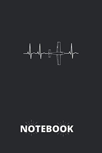 Notebook: Airplane Pilot Pilot Heartbeat Flying GiftLined Ruled Paper Notebook Journal and Composition for back to School Student or Teacher Men Women ... For Daily Plan Men Women or Teacher Kids image 2