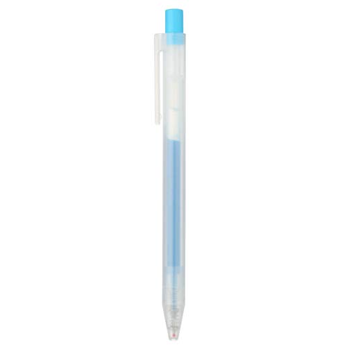 Image of Muji Sarasara Gel Ink Retractable Ballpoint Pen 0.5mm Water Blue 02794125