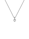 Ted Baker Harlow Mini Crystal Heart Pendant Necklace for Women (Silver/Crystal)