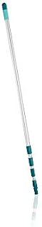 Leifheit Click System Handle 145-400 cm, Mop Handle Adjusts and Extends from 145-400 cm, Telescopic Pole to Extend Reach of Squeegee, Duster or Mop Head